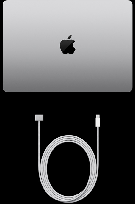 14‑palcový MacBook Pro a kábel USB‑C na MagSafe 3