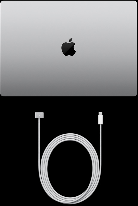 16‑palcový MacBook Pro a kábel USB‑C na MagSafe 3