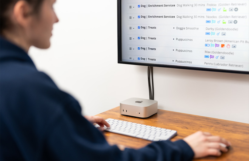 El Mac mini facilita el inicio de sesión y la consulta de las tareas programadas.