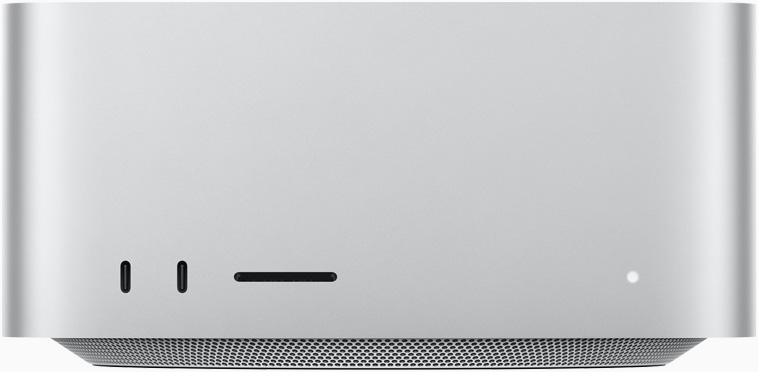 มุมมองด้านหน้าของ Mac Studio