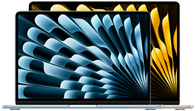 Laptops MacBook Air de 13 y 15 pulgadas, colores disponibles: azul cielo, color plata, blanco estelar, medianoche