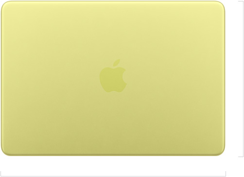 MacBook Neo 13-inch exterior, closed, Apple logo centered